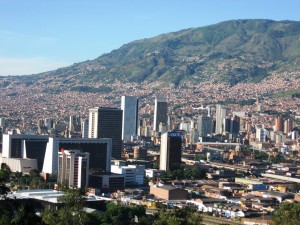 Panoramic view of Medellin